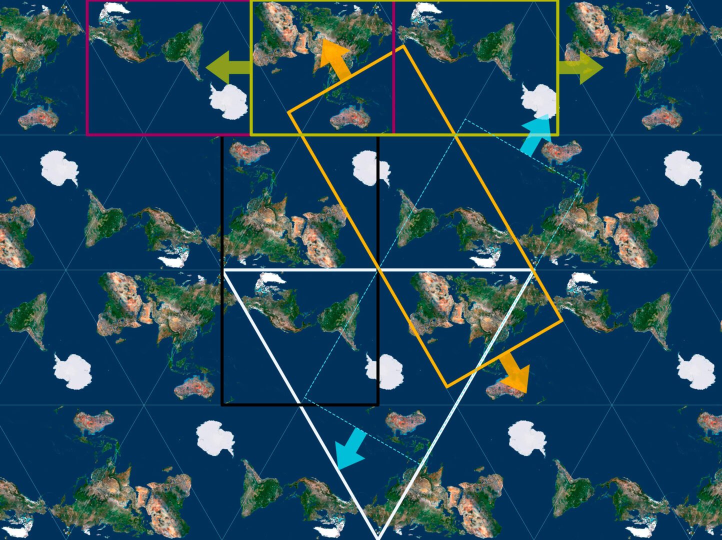 High-Resolution AuthaGraph World Map for Print & Design
