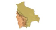 STL file of Bolivia map for CNC and 3D printing