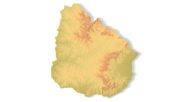 STL file of Uruguay map for CNC and 3D printing