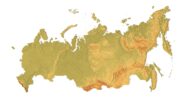 CNC-ready STL file of Russia’s topographic map