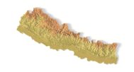 STL file of Nepal map for CNC and 3D printing