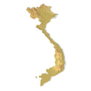 STL file of Vietnam map for CNC and 3D printing