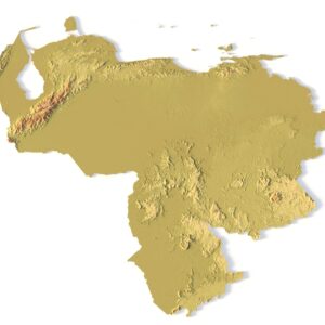 STL file of Venezuela map for CNC and 3D printing