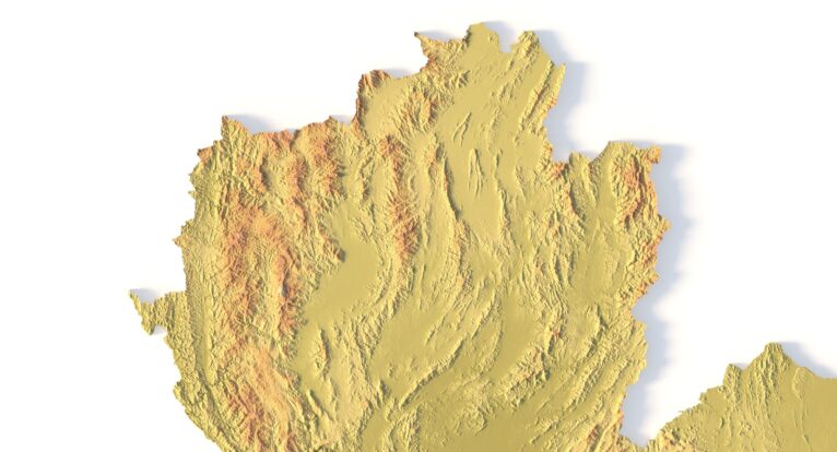 DEM-based Thailand terrain in STL format