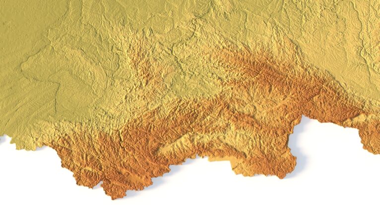 Russia’s terrain in 3D STL format from DEM data
