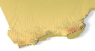 Digital elevation terrain of Oman in STL format