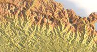 Digital elevation terrain of Nepal in STL format