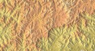 Digital elevation terrain of North Korea in STL format