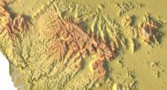 Digital elevation terrain of Cambodia in STL format