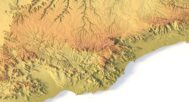 Digital elevation terrain of Yemen in STL format