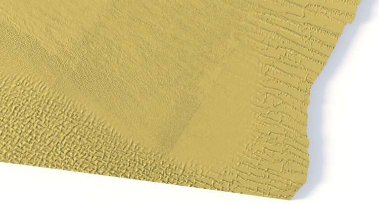 Close-up of UAE’s mountain terrain in STL model