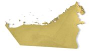 Isometric view of UAE’s 3D terrain STL map