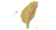 Isometric view of Taiwan’s 3D terrain STL map