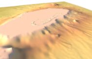 Close-up of Bermuda’s reefs and coastline in STL model