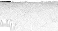 Wireframe view of the Tajikistan STL terrain model