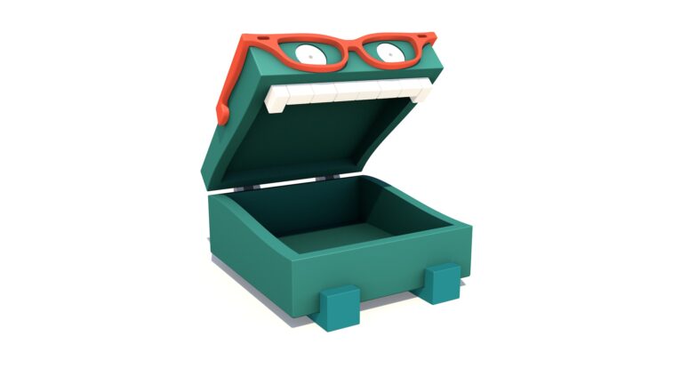 Halloween Decor – Monster Box on a Shelf
