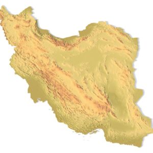 STL file of Iran map for CNC and 3D printing