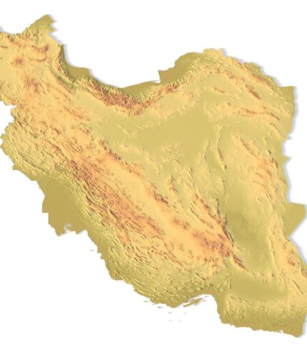 STL file of Iran map for CNC and 3D printing
