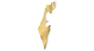 STL file of Israel map for CNC and 3D printing