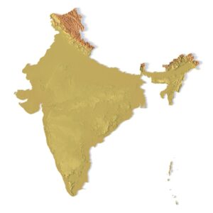 STL file of India map for CNC and 3D printing