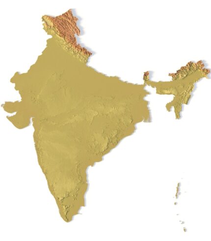 STL file of India map for CNC and 3D printing