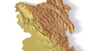 Digital elevation terrain of India in STL format