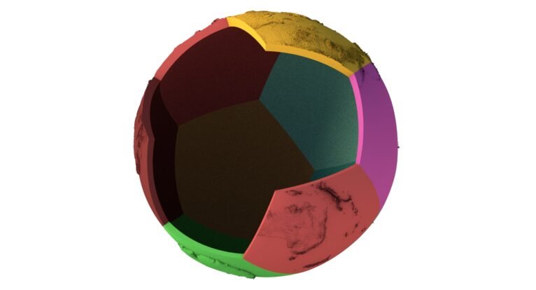 DIY Earth globe STL model with 12 dodecahedron pieces