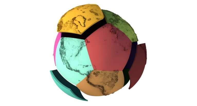 Educational 3D printed Earth globe STL for schools and learning