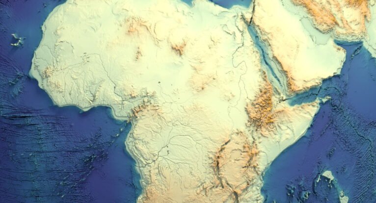 Earth globe STL model showing global river networks
