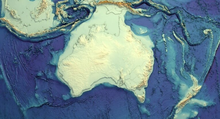 Realistic Earth terrain STL model with rivers and plains