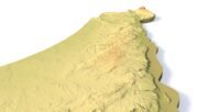 Israel 3D printable map STL