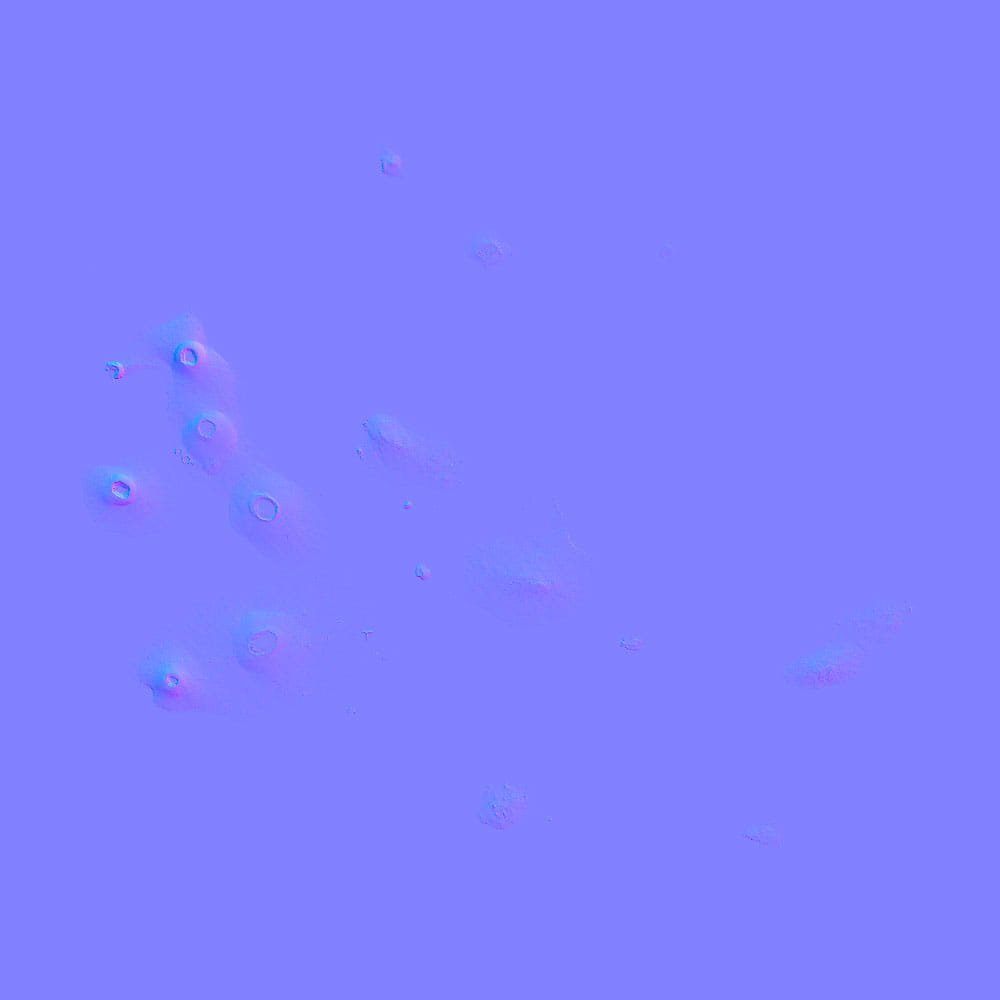 Normal map for detailed terrain surface on Galapagos 3D model
