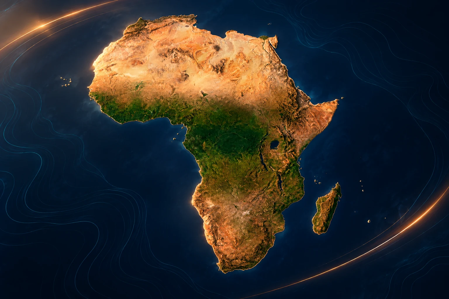 AI-generated africa — animation scene still concept.